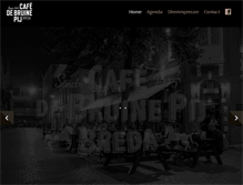 Tablet Screenshot of cafedebruinepij.nl